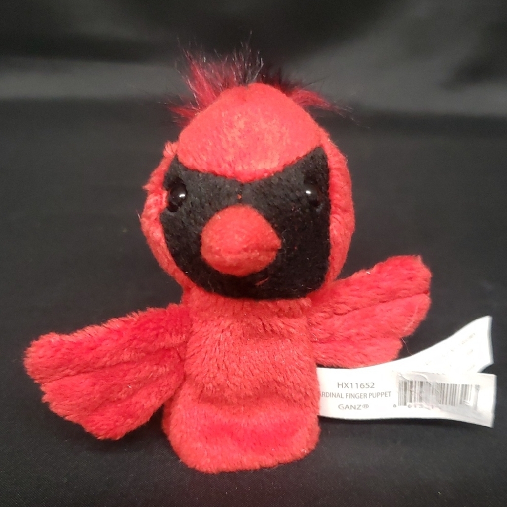Ganz NWT Cardinal Finger Puppet